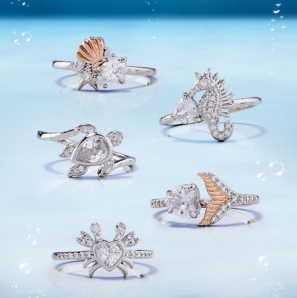 Cute Turtle pear cut gem ring, Charmed Aroma Under the Sea Collection - Picture 4 of 6